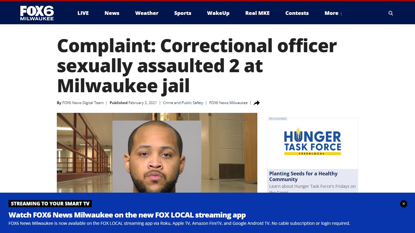 Complaint: Correctional officer sexually assaulted 2 at Milwaukee jail